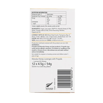 Comvita Manuka Propolis Zitrone Honig Halspastillen 12er Packung