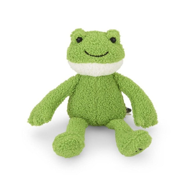 Petface Finlay Frog plush dog toy, UK version