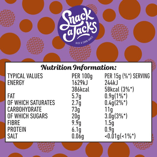 Snack a Jacks chocolate chip rice cakes 180g (British brand)