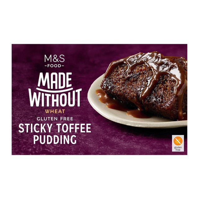 M&S sticky toffee pudding gluten free dessert, UK version