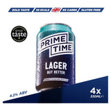 Prime Time Lager gluten-free beer 440ml - British product