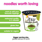 Itsu chilli miso instant noodles pot 98g, UK version