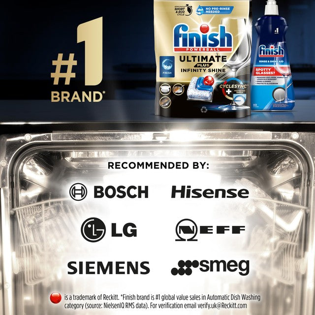 Finish Ultimate Plus Infinity Shine Fresh Dishwasher Tablets 146 Tablets - British product