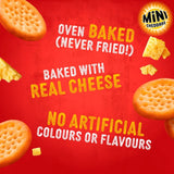 Jacob's Mini Cheddars Red Leicester cheese snack biscuits 6 pack, UK version