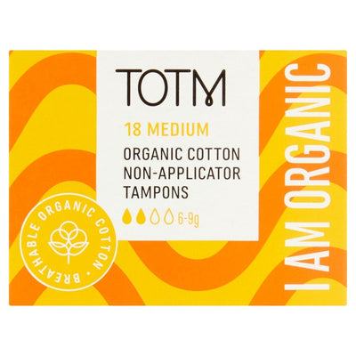 M&S Bio-Baumwoll-Tampons ohne Applikator, mittlere Saugstärke, Packung mit 18 Stück – Jetzt bei McGrocer kaufen
