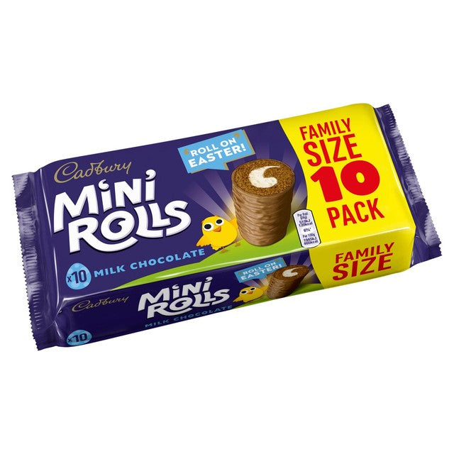 Cadbury Mini Rolls milk chocolate family size - British product