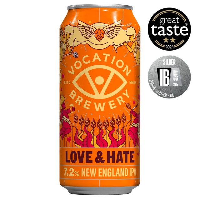 Vocation Brewery Love & Hate New England IPA beer 440ml (British brand)