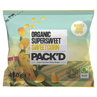 Maïs Doux Bio Super Sucré Surgelé Légumes Pack'd M&S 450g - Acheter en ligne sur McGrocer