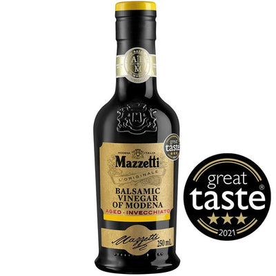 M&S Mazzetti Aged Balsamic Vinegar Gold 4 Leaf 250ml- Buy online at McGrocer