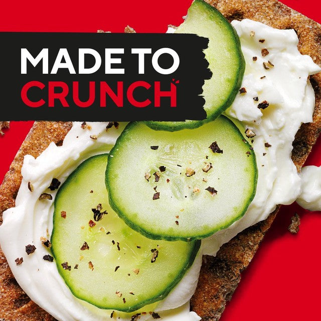 Ryvita crispbread crackers cracked black pepper 200g, imported from the UK