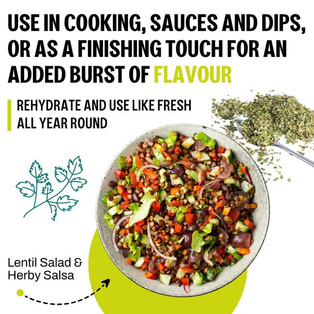 JUX freeze-dried coriander, imported from the UK
