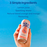 Aqua Libra blood orange mango sparkling water, imported from the UK