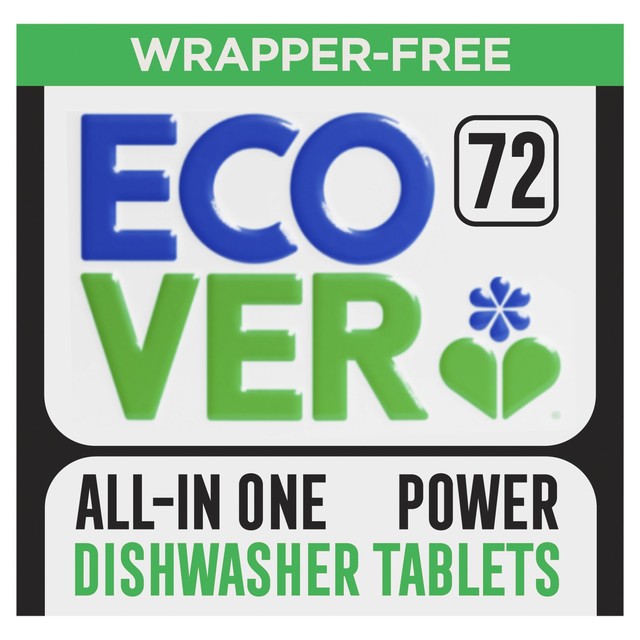 Ecover dishwasher tablets Mandarin and Lemongrass fragrance 72 tablets - British product