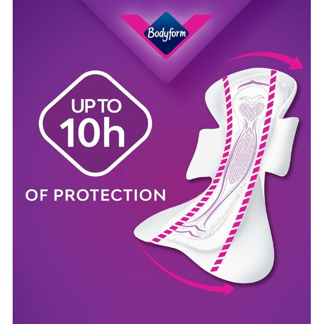 Bodyform Ultra Night Extra Sanitary Towels 9 per pack - British product