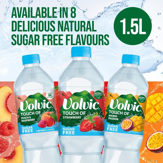 Volvic sugar free apple blackcurrant flavoured water 1.5L (British brand)