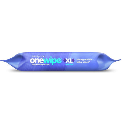 Mum & You OneWipe extra große biologisch abbaubare Baby-Tücher 40er Pack