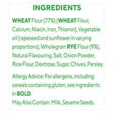 Ryvita flatbread snacks sour cream and chive 125g, imported from the UK