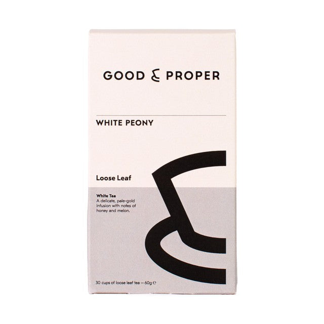 Good & Proper Tea White Peony loose leaf tea 60g, UK version