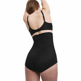 M&S women's light control sheer waist cincher black size 12, imported from the UK