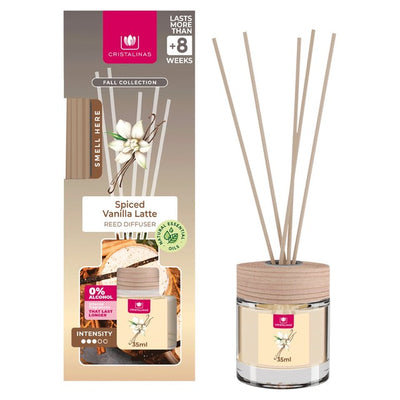 M&S Cristalinas Reed Diffuser Spice Vanilla Latte 35ml- Buy online at McGrocer
