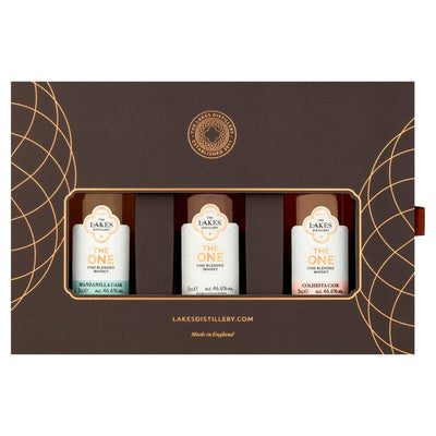 M&S Lakes Distillery Whisky Collection Colheita Cask Finished The One Manzanilla Cask Finished 3 x 5cl - Kjøp online hos McGrocer