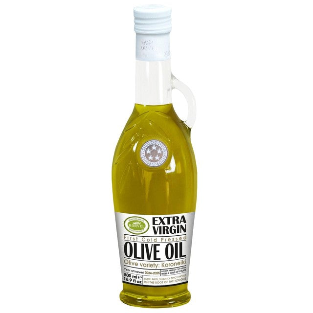Korvel Greek Extra Virgin Olive Oil Amphora 500ml, UK version