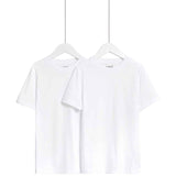 M&S White Cotton T-Shirt 8-9 Years, imported from the UK