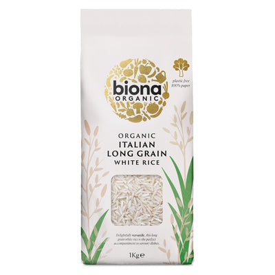 M&S Biona Organic Long Grain Italian White Rice 1kg- Buy online at McGrocer