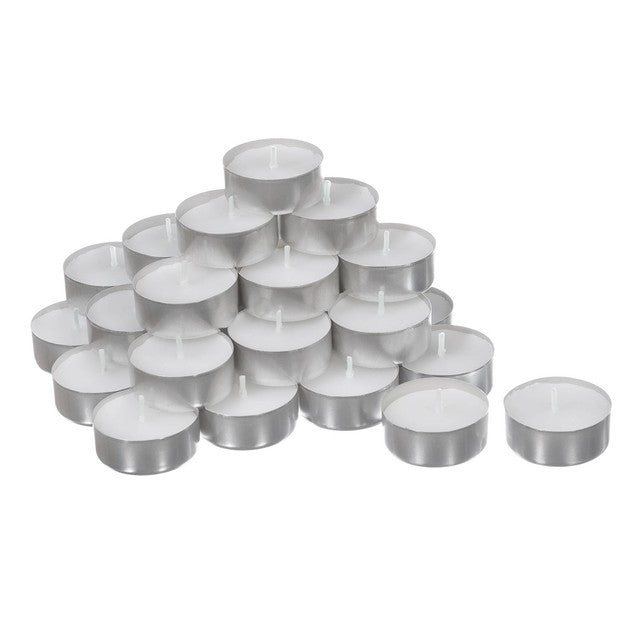 Price's Candles white tea lights 30 pack, imported from the UK