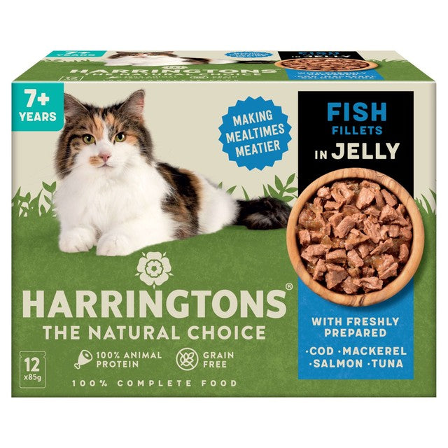 Harringtons Senior Wet Cat Food Multipack 12 x 85g, UK version