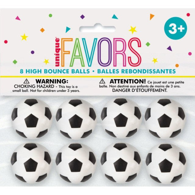 Unique Party football bouncy balls 3.5cm - British product