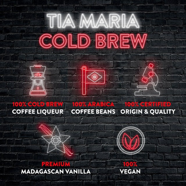 Tia Maria cold brew coffee liqueur, imported from the UK