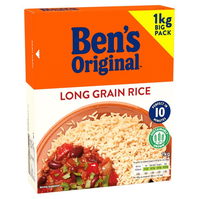 Ben's Original Long Grain Rice 1kg - British product