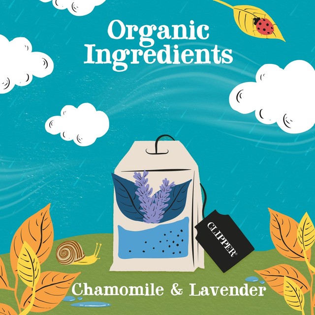 Clipper chamomile lemon balm lavender herbal tea bags 20 bags (British brand)