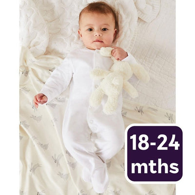 M&S 5 Pack Organic Cotton Sleepsuits 18-24 Months