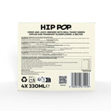 Hip Pop apple and elderflower kombucha drink 4 x 330ml, UK version