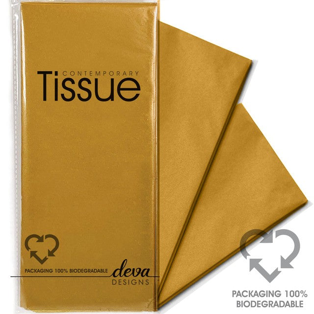 Deva Designs gold tissue paper 4-sheet pack, UK version