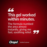 Orajel dental gel for toothache relief, imported from the UK
