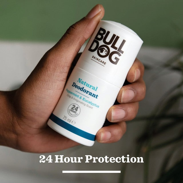 Bulldog peppermint & eucalyptus natural roll-on deodorant - British product