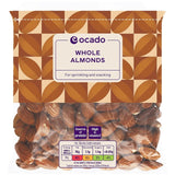 Ocado whole almonds 200g, imported from the UK