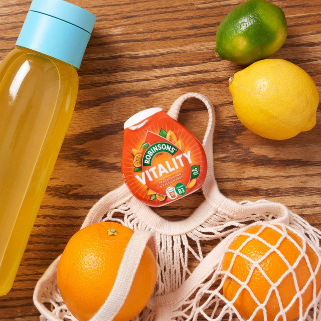 Robinsons peach mango passion fruit squash 66ml, imported from the UK