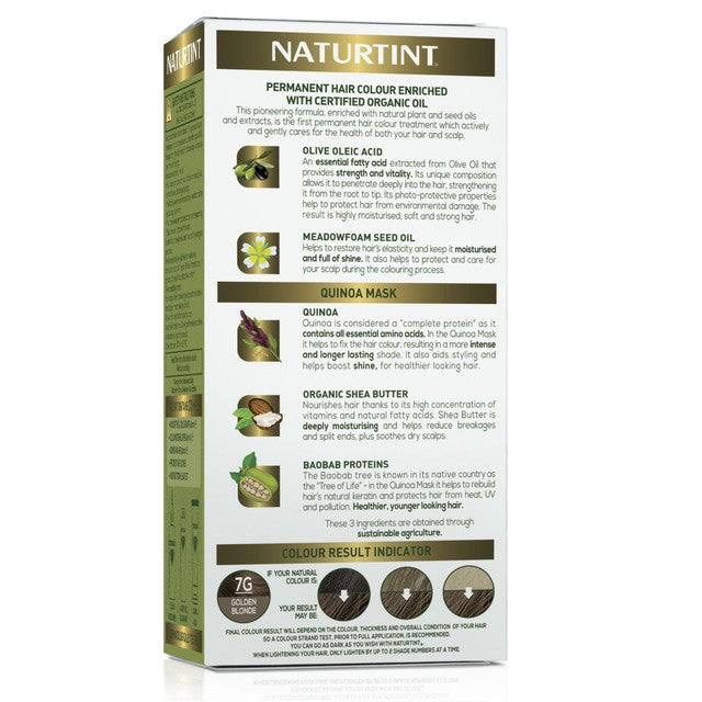Naturtint Permanent Hair Colour Gel in Golden Blonde shade, imported from the UK