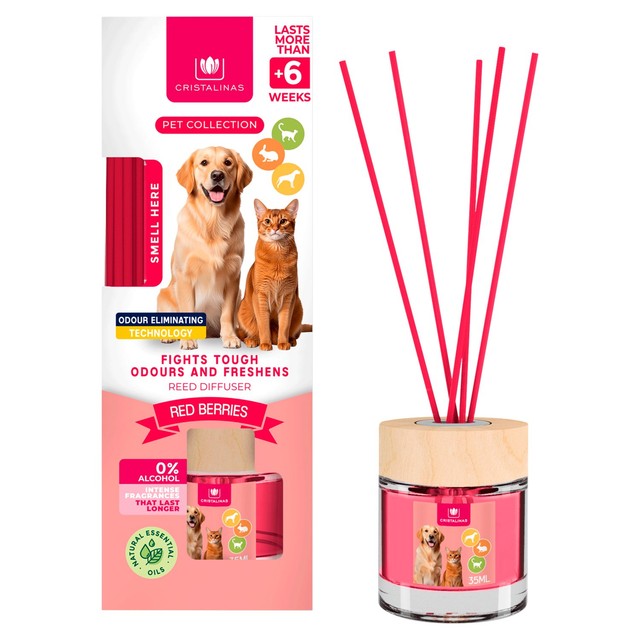 Cristalinas Pet Reed Diffuser Red Berries (British brand)