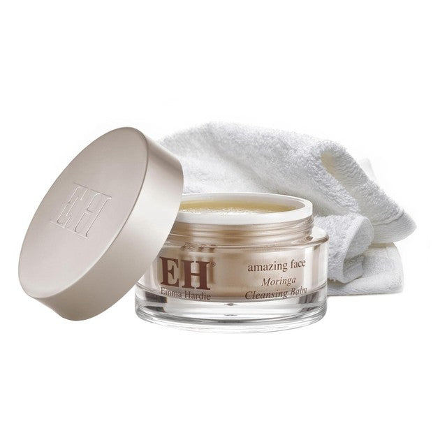 Emma Hardie Moringa cleansing balm and cloth set 100g - British product