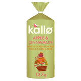 Kallo apple and cinnamon rice cakes 127g, UK version