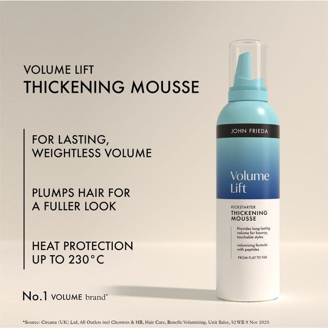 John Frieda Volume Lift thickening hair mousse, UK version