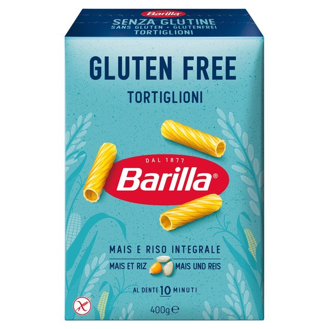 Barilla gluten free tortiglioni pasta 400g - British product