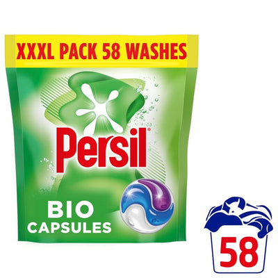 M&S Persil Bio 3 in 1 Laundry Detergent Capsules 58 Washes- Buy online at McGrocer