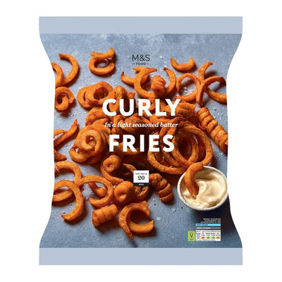 M&S M&S Curly Fries Frozen Potato Fries 700g - اشترِ عبر الإنترنت من McGrocer