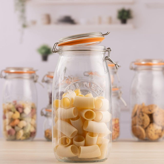 Kilner Clip Top Round Jar 3L, UK version